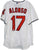 Yonder Alonso Cleveland Indians Signed Autographed White #17 Jersey JSA COA