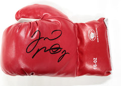 Floyd Mayweather Jr. Signed Autographed Red Defender Boxing Glove PAAS COA
