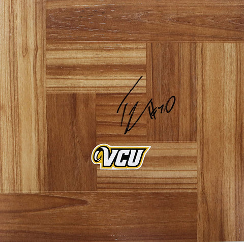 Troy Daniels Virginia Commonwealth Rams Signed Autographed Basketball Floorboard