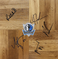 Dallas Mavericks 2019-20 Signed Autographed Basketball Mavs Floorboard 5 Autographs Cuban
