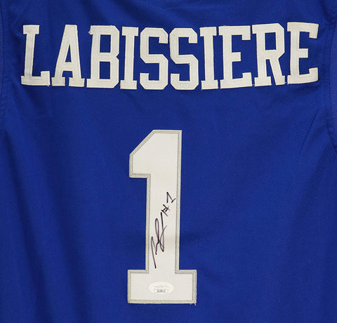 Skal Labissiere Kentucky Wildcats Signed Autographed Blue #1 Jersey JSA COA