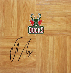 Ersan Ilyasova Milwaukee Bucks Signed Autographed Basketball Floorboard