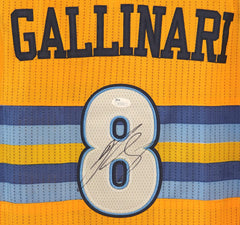 Danilo Gallinari Denver Nuggets Signed Autographed Yellow #8 Jersey Size 52 JSA COA