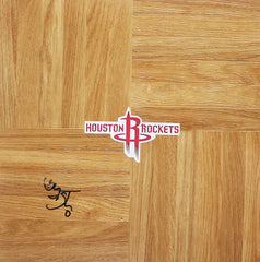 Greg Smith Houston Rockets Signed Autographed Basketball Floorboard