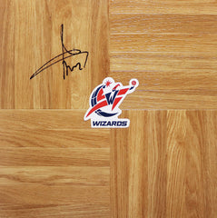 Kevin Seraphin Washington Wizards Signed Autographed Basketball Floorboard