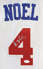 Nerlens Noel Philadelphia 76ers Signed Autographed White #4 Jersey JSA COA