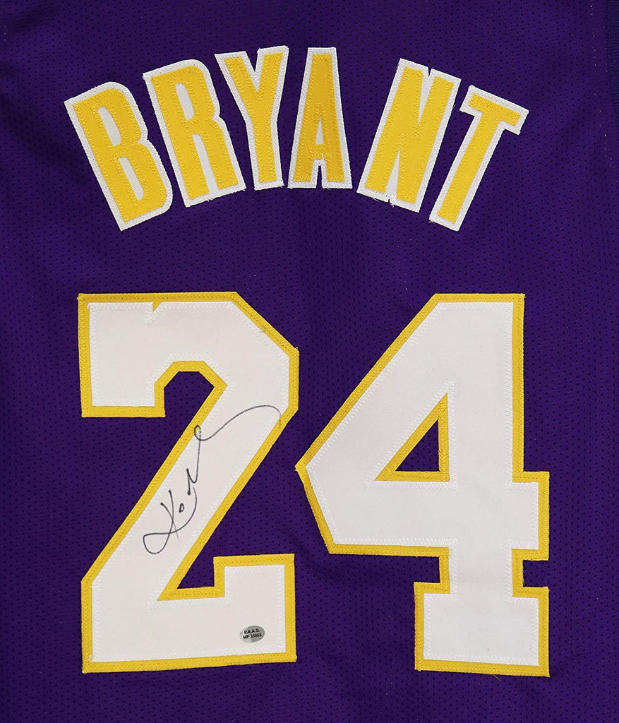 Lakers Kobe Bryant Signed Purple M&N 2000-01 HWC Authentic
