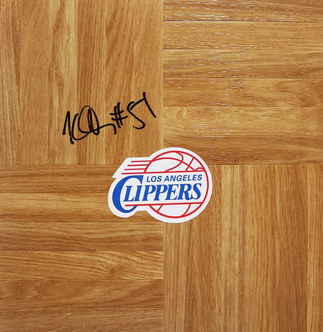 Kenyon Dooling Los Angeles Clippers Signed Autographed Basketball Floorboard