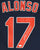 Yonder Alonso Cleveland Indians Signed Autographed Blue #17 Jersey JSA COA