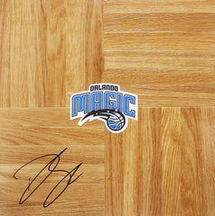 D.J. Augustin Orlando Magic Signed Autographed Basketball Floorboard