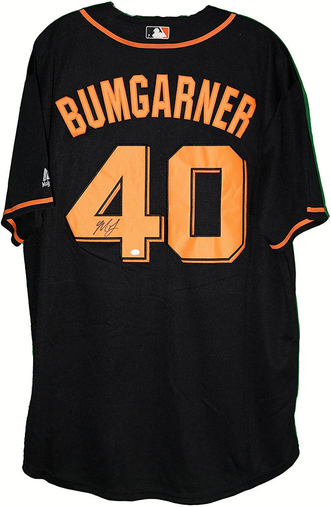 Madison Bumgarner San Francisco Giants Autographed Black #40 Jersey –
