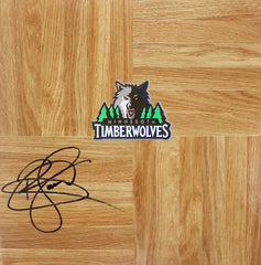 Ryan Gomes Minnesota Timberwolves Signed Autographed Basketball Floorboard