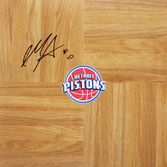 Ish Smith Detroit Pistons Signed Autographed Basketball Floorboard