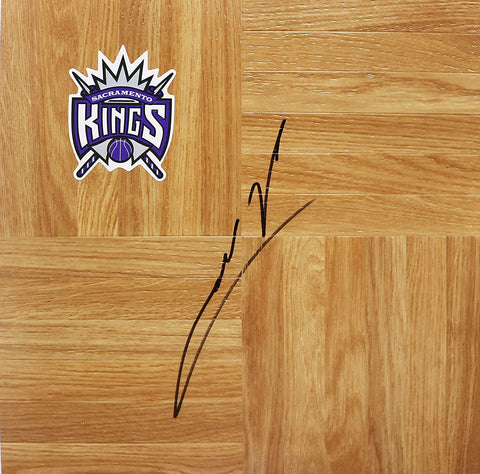 Omri Casspi Sacramento Kings Signed Autographed Basketball Floorboard