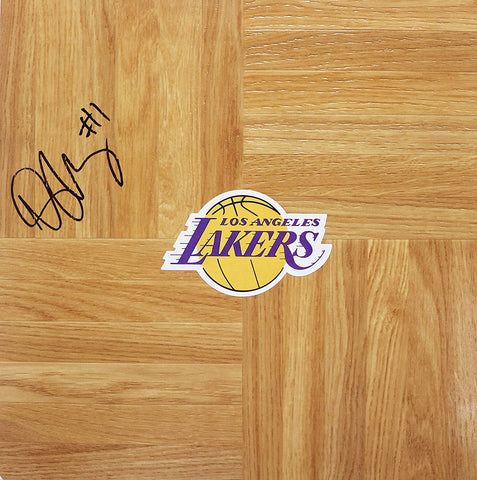 Darius Morris Los Angeles Lakers Signed Autographed Basketball Floorboard