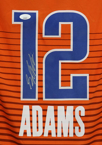 Steven Adams Oklahoma City Thunder Signed Autographed Orange #12 Jersey JSA COA