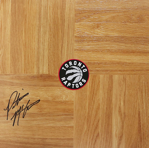 Patrick McCaw Toronto Raptors Signed Autographed Basketball Floorboard