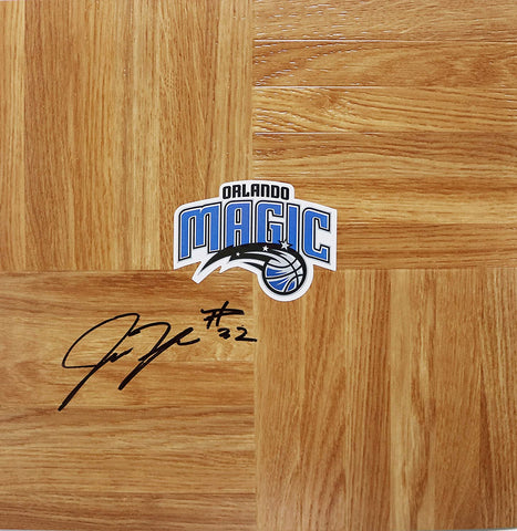 Justin Harper Orlando Magic Signed Autographed Basketball Floorboard