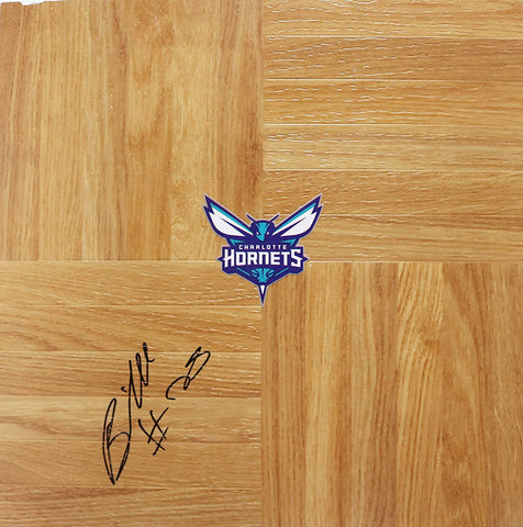 Al Jefferson Charlotte Hornets Signed Autographed Basketball Floorboard