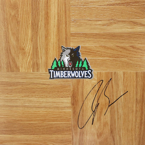 Corey Brewer Minnesota Timberwolves Signed Autographed Basketball Floorboard