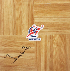 Jan Vesely Washington Wizards Signed Autographed Basketball Floorboard