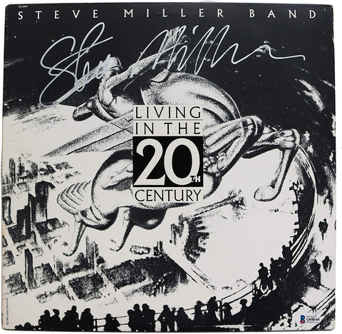 Steve Miller Signed Autographed Living in the 20th Century Vinyl Record Album Cover Beckett COA