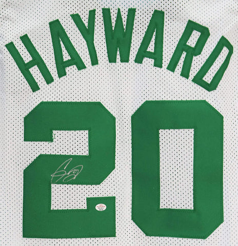 Gordon Hayward Boston Celtics Signed Autographed White #20 Custom Jersey PAAS COA