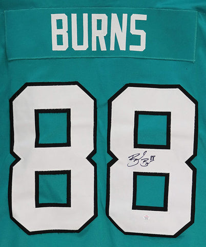Brent Burns San Jose Sharks Signed Autographed Teal #88 Custom Jersey PAAS COA