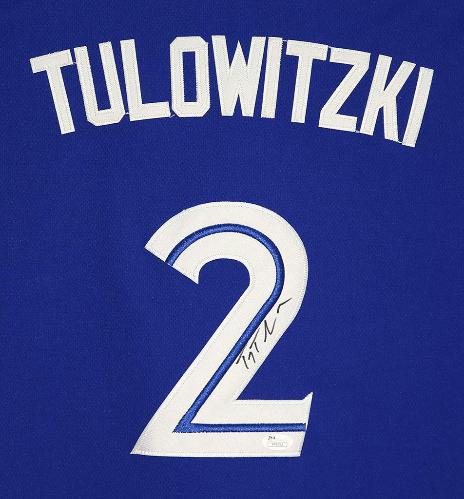 Troy Tulowitzki Toronto Blue Jays Autographed Blue #2 Jersey JSA