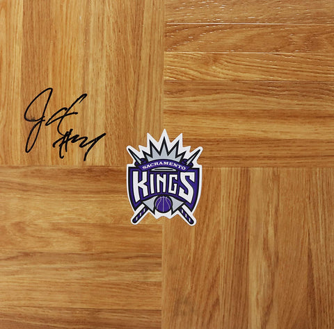 Jason Thompson Sacramento Kings Signed Autographed Basketball Floorboard