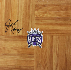 Jason Thompson Sacramento Kings Signed Autographed Basketball Floorboard
