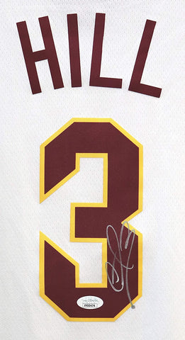 George Hill Cleveland Cavaliers Cavs Signed Autographed White #3 Custom Jersey JSA COA