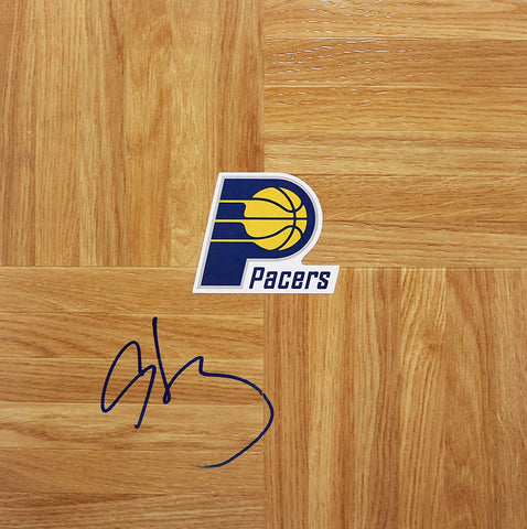 Al Harrington Indiana Pacers Signed Autographed Basketball Floorboard