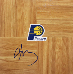 Al Harrington Indiana Pacers Signed Autographed Basketball Floorboard