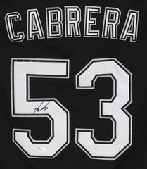 Melky Cabrera Chicago White Sox Signed Autographed Black #53 Jersey JSA COA