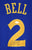 Jordan Bell Golden State Warriors Signed Autographed Blue #2 Jersey JSA COA