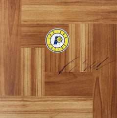 T. J. Leaf Indiana Pacers Signed Autographed Basketball Floorboard