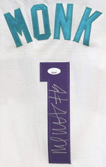 Malik Monk Charlotte Hornets Signed Autographed White #1 Jersey JSA COA