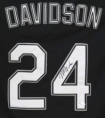 Matt Davidson Chicago White Sox Signed Autographed Black #24 Jersey JSA COA