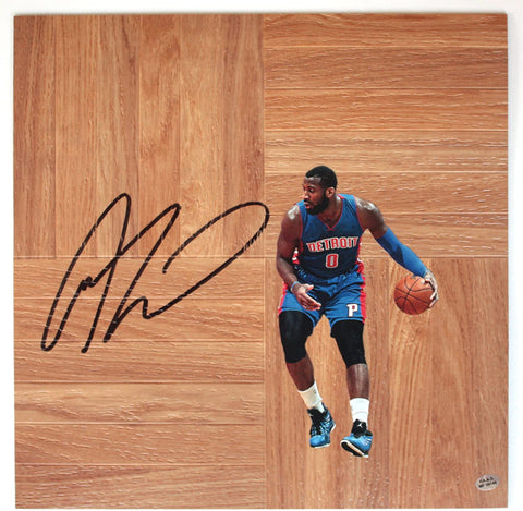 Andre Drummond Detroit Pistons Autographed Signed Basketball Floorboard PAAS COA