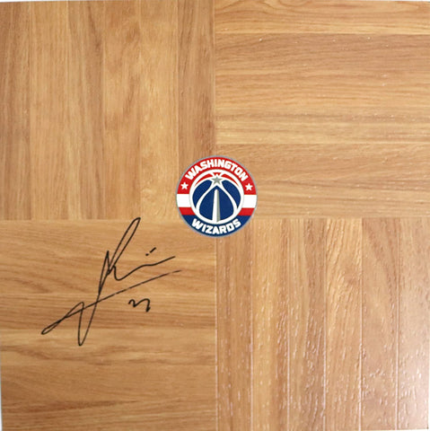 Ian Mahinmi Washington Wizards Signed Autographed Basketball Floorboard