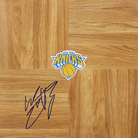 Wayne Ellington New York Knicks Signed Autographed Basketball Floorboard