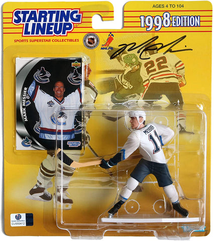 Mark Messier Vancouver Canucks Signed Autographed Starting Lineup 1998 Edition Action Figure Global COA