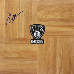 Reggie Evans Brooklyn Nets Signed Autographed Basketball Floorboard