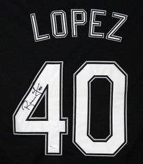 Reynaldo Lopez Chicago White Sox Signed Autographed Black #40 Jersey JSA COA