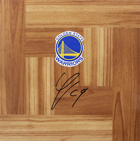 Quinn Cook Golden State Warriors Signed Autographed Basketball Floorboard