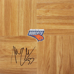 Matt Carroll Charlotte Bobcats Signed Autographed Basketball Floorboard