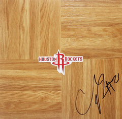 Chandler Parsons Houston Rockets Signed Autographed Basketball Floorboard