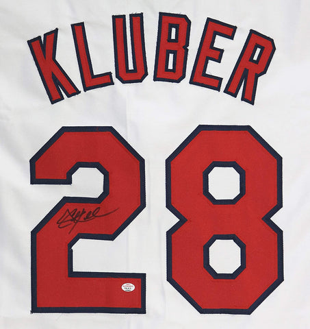 Corey Kluber Cleveland Indians Signed Autographed White #28 Custom Jersey PAAS COA