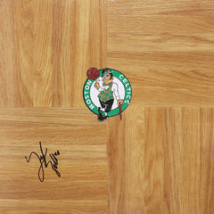 Tyler Zeller Boston Celtics Signed Autographed Basketball Floorboard